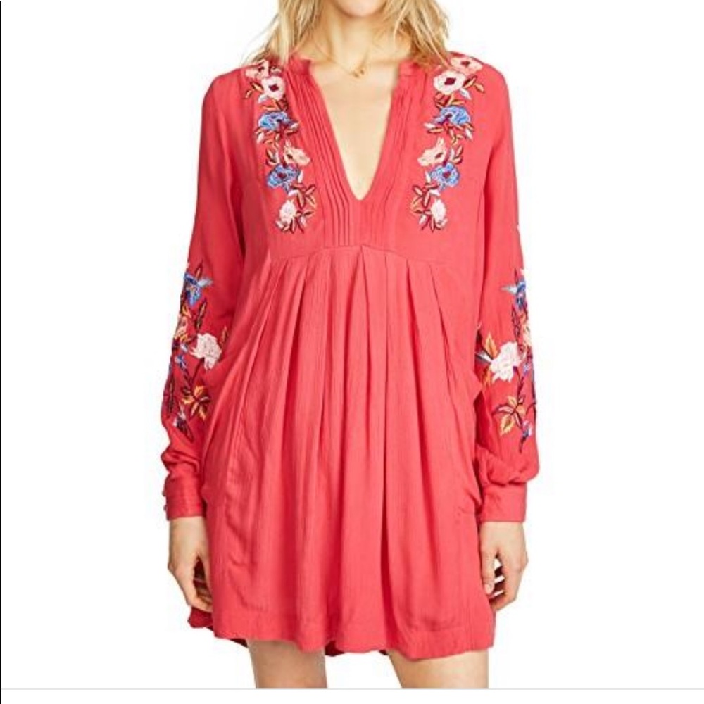 Free People Mia Linen Mini Dress